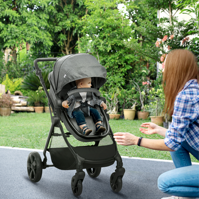 Versatile Foldable Baby Pushchair - Reclining Comfort From Birth to 3 Years alternate