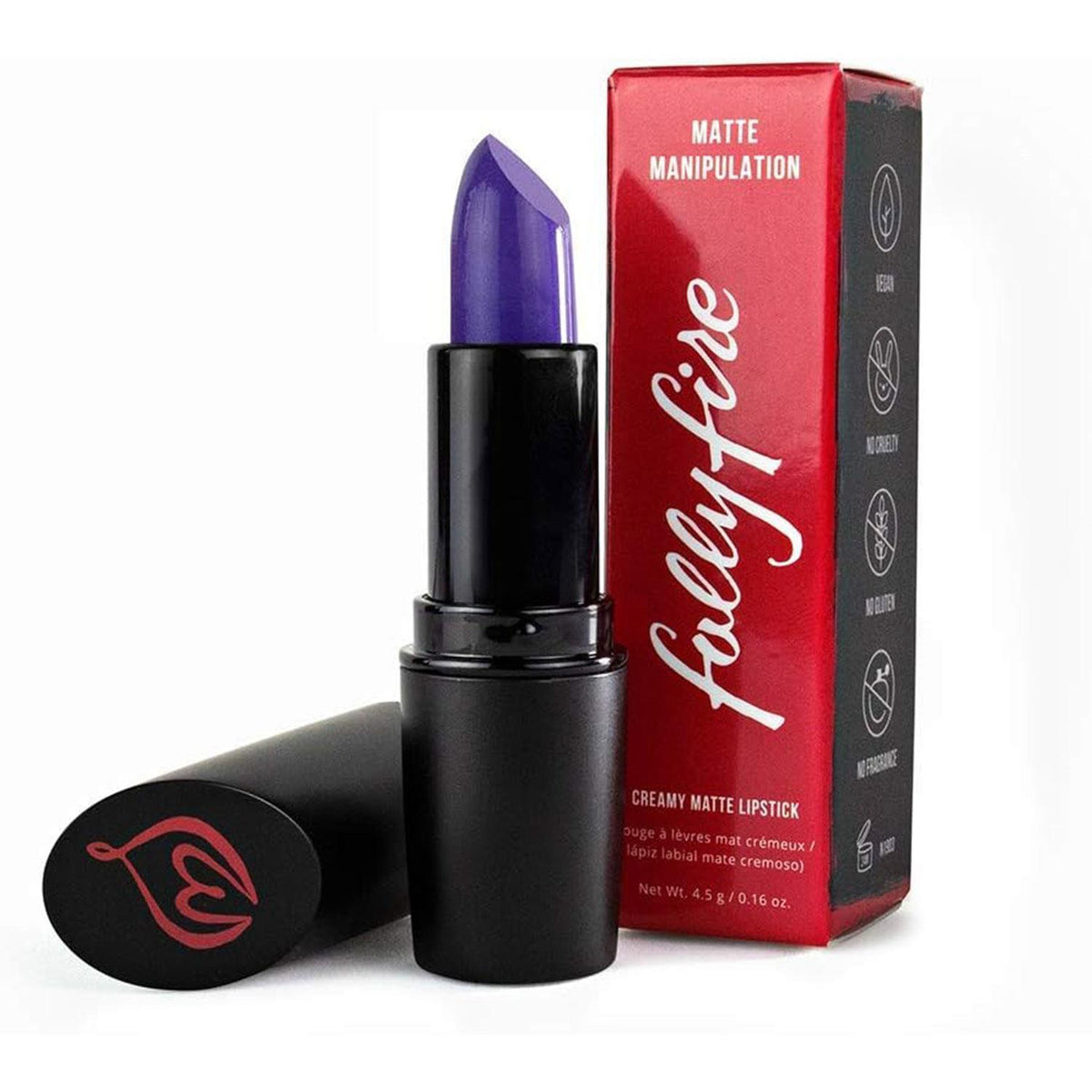 Folly Fire Royal Purple Creamy Matte Lipstick – Bold Color, Lasting Shine!
