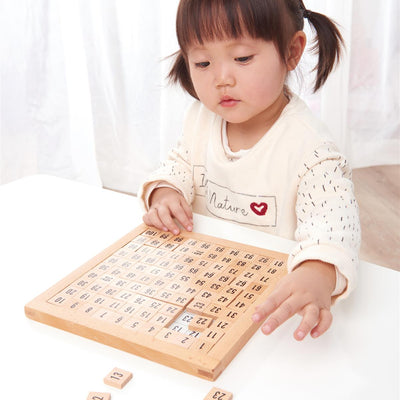 LELIN Wooden Hundred Board: Fun & Educational Math Learning Toy for Kids