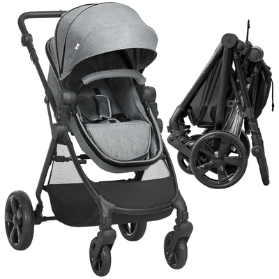 Versatile Foldable Baby Pushchair - Reclining Comfort From Birth to 3 Years