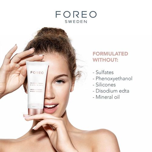 FOREO Micro-Foam Cleanser: Gentle, Hydrating Face Wash for All Skin Types - 100ml